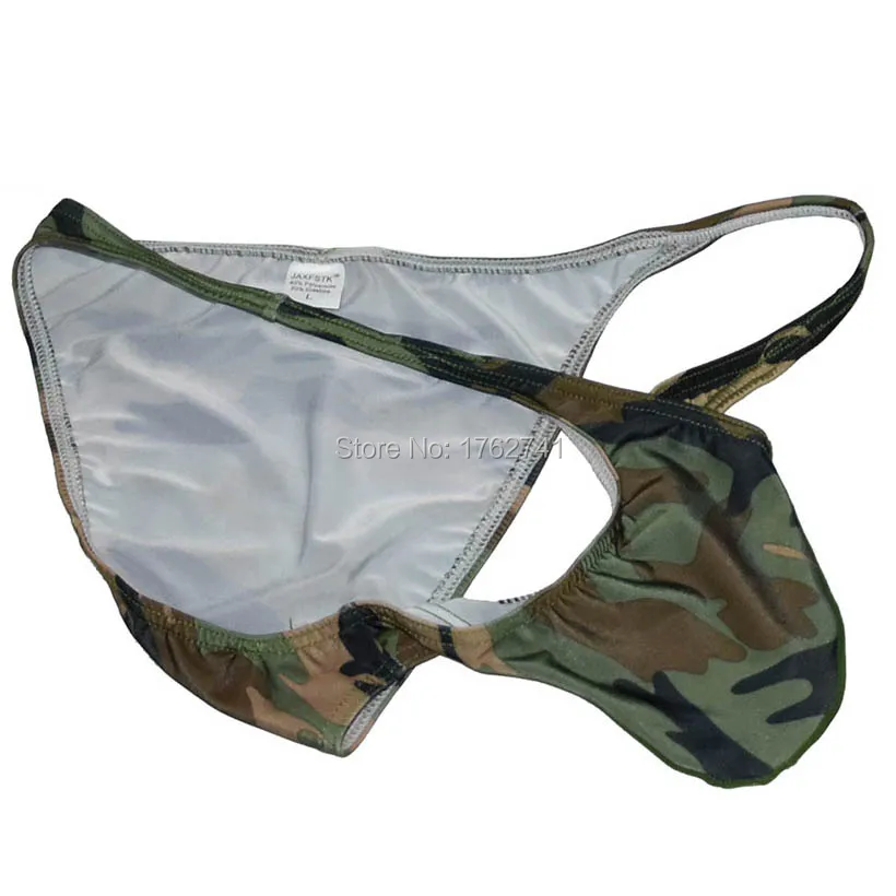 Men\'s Camouflage Micro Briefs Bulge Pouch Briefs Gay Bikini Underwear