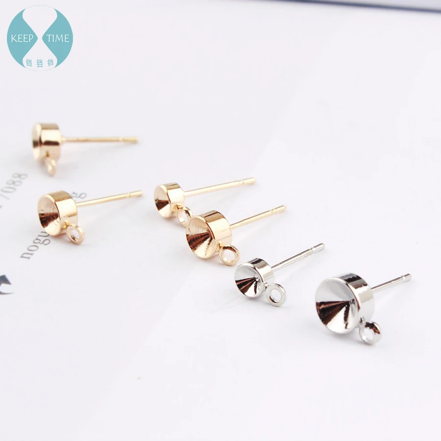 Can be simple with hanging Earrings DIY pure diamond earrings handmade jewelry accessories accessories based in South Korea