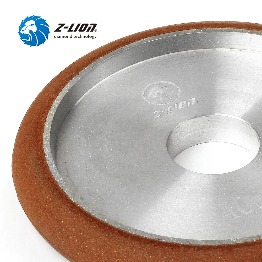 Z-LION Diamond Fluting Wheels Resin Bond 14mm Thickness R7 Type Flutes Wheel For Granite Marble Grinding Tools Grit 50-3000