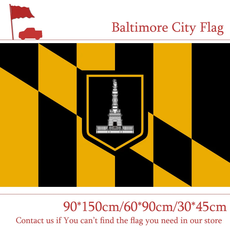 

Baltimore City Flag 90*150cm 60*90cm 40*60cm Flying Flag 15*21cm Hand Flag 3x5ft 100d Custom High-quality Banners