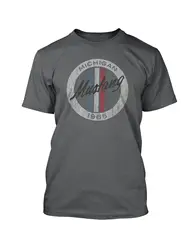 New Fashion Casual Men T Shirt O-Neck American Classic Car Fans Mustang 1965 Vintage Grunge Sporter Car Hot Rod T Shirts