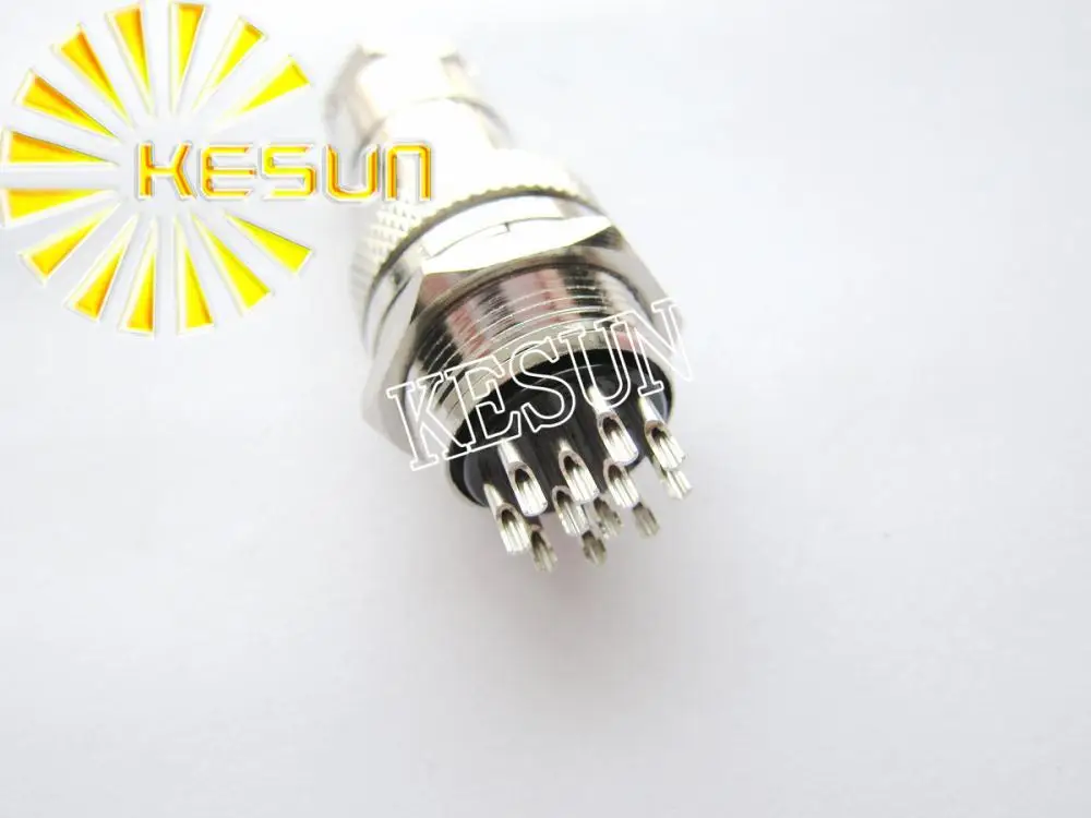 

Free Shipping 5pair GX20-12 GX20 12Pin Male & Female Diameter 20mm Wire Panel Connector DF20 M20 circular connector Socket Plug