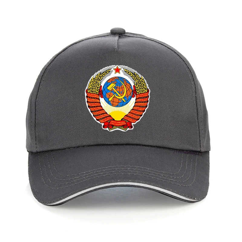 Russia Ussr Flag  cap CCCP print Baseball cap Men women USSR Soviet Union Man 100% Cotton bone adjustable snapback hat