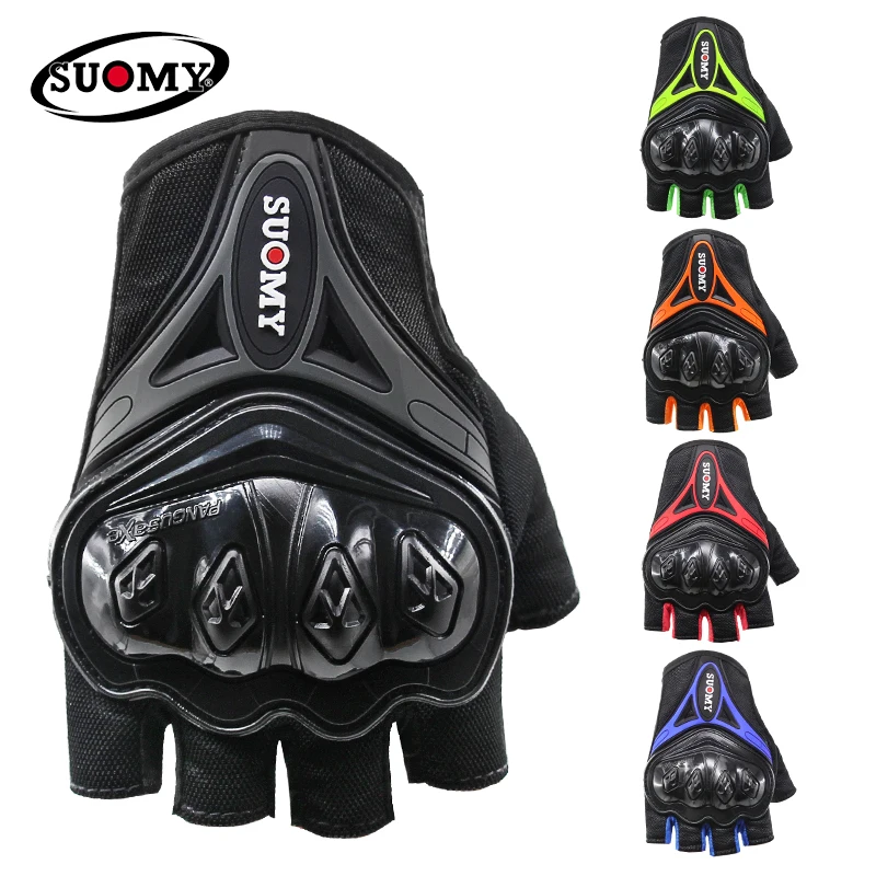 SUOMY Motorcycle Gloves Green Motocross Racing Gloves Full Finger Cycling Guantes Moto Motorbike Summer Luvas Da Motocicleta