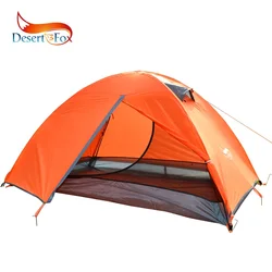 Desert & Fox-Tente de camping double couche, étanche, respirante, légère, portable, voyage, 4 saisons, 2 prêts hypothécaires