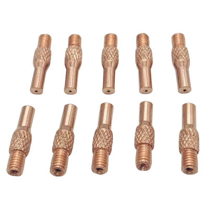 10pcs Welding Gun Contact Tips 0.8mm For MIG Spool Gun Push Pull Feeder Torch