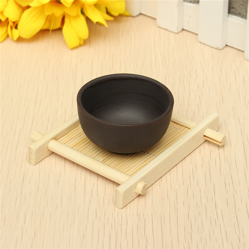 Arshen Mini Handmade Bamboo Cup Mat Kung Fu Tea Accessories Table Placemats Coaster Coffee Cups Drinks Kitchen Product Mug Pads