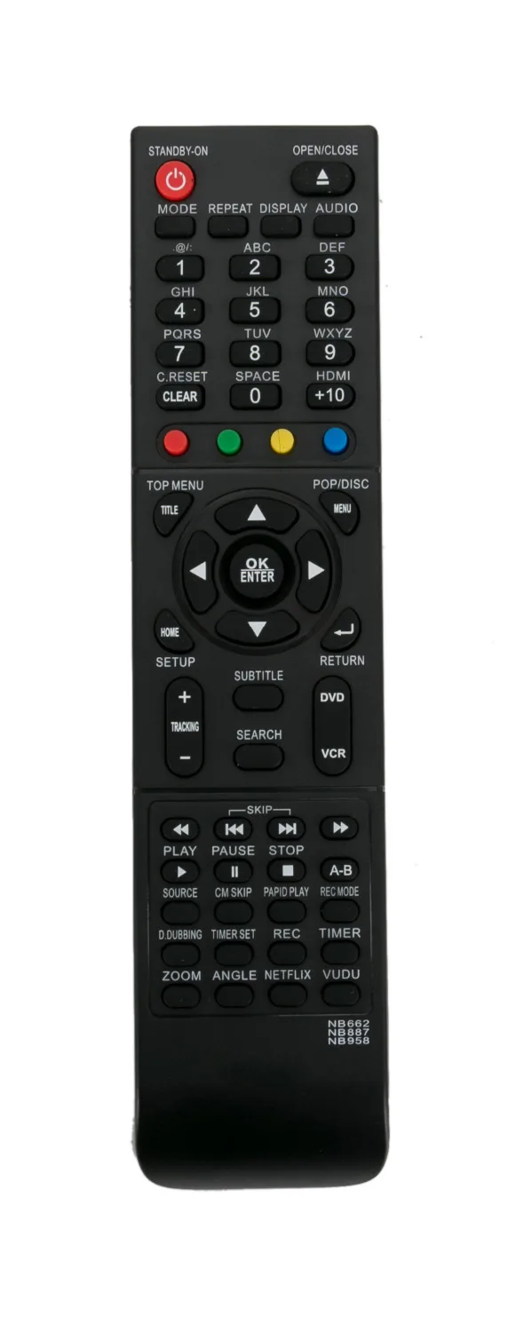 New Remote Control NB662 NB887 NB958 fit for MAGNAVOX DVD VCR RZV427MG9A ZV427MG9 DV200MW8 DV200MW8A RZV427MG9 ZV427MG9A MBP5210