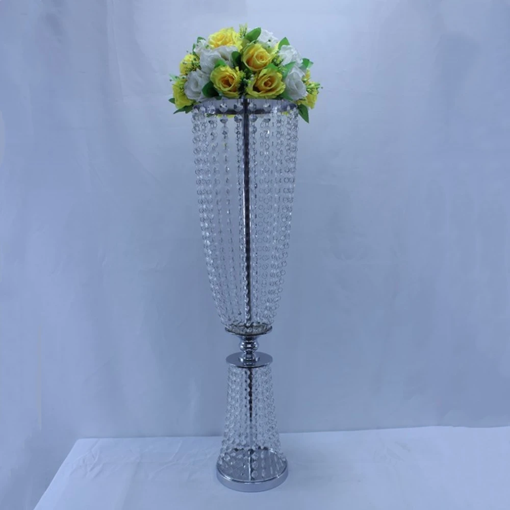 Acrylic crystal wedding centerpiece, 80cm long, 22cm diameter, for event, party decoration, new arrival, 10 pcs/lot