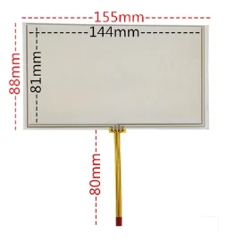 

10pcs/lot 155*88 mm new 6.2 inch GPS vehicle-mounted navigation resistive handwritten touch screen