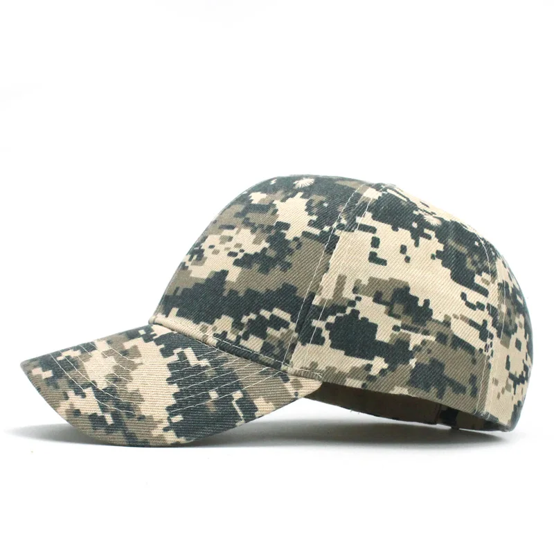 Men Army Camouflage Camo Cap Cadet Casquette Desert Mosaics Hat Baseball Cap Hunting Fishing Blank Desert Hat 2018 Spring Summer