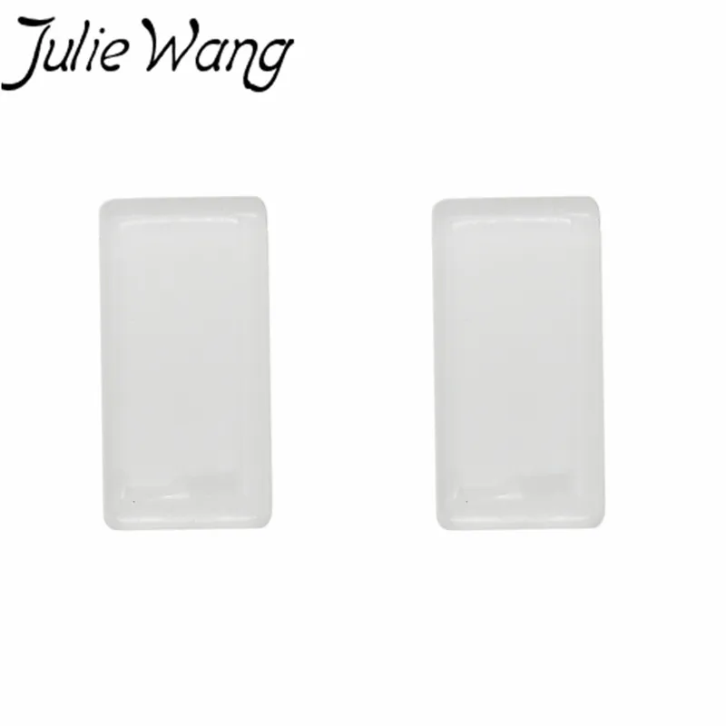 Julie Wang 8pcs/pack Rectangular Geometric Pattern Glass Crystal Clear Classic Style Underwear Jewelry Accessories Family Photo