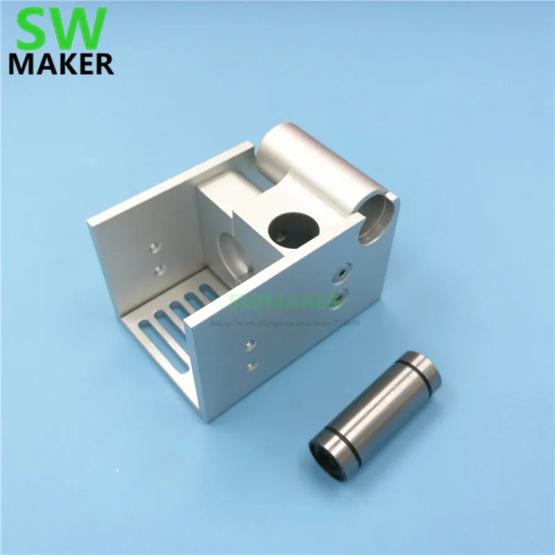 DIY Ultimaker 2 Rozszerzone mocowanie UM2 V6 Niestandardowy metalowy uchwyt mocujący ze stopu aluminium Srebrny Czarny