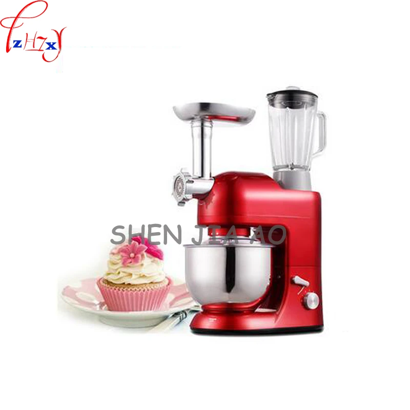 1 قطعة 220V المنزل متعددة الوظائف الشيف آلة 5L كبيرة قدرة خلط عاء و سطح المشوي اللحوم خلط طحن عصير آلة