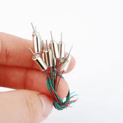 10 Pcs 4*8mm Coreless Motore di CC Super ad alta velocità 3V DC 60mA 70000RPM 0408-4035 per RC helicopter aircraft