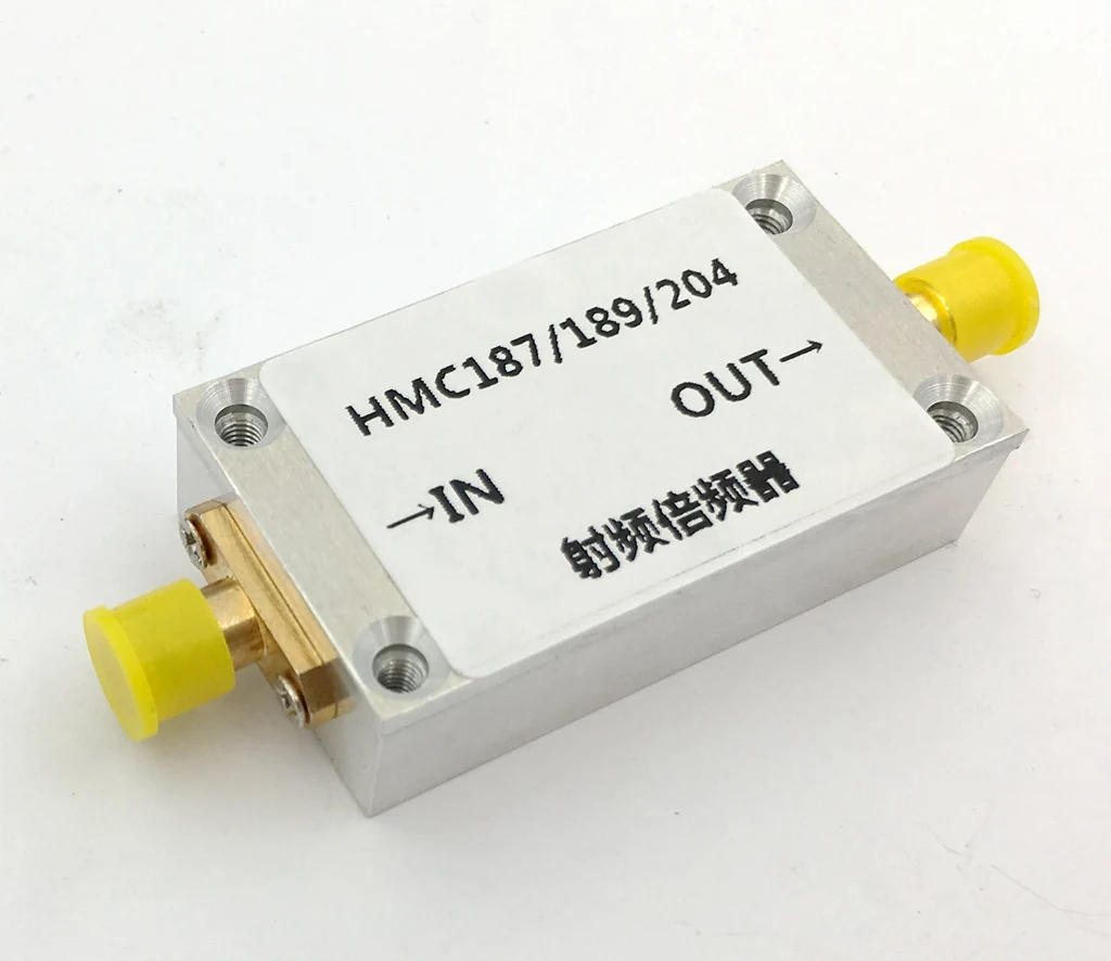 

Radio frequency multiplier HMC187 HMC189 HMC204 aluminum alloy housing screened 0.8-8GHZ