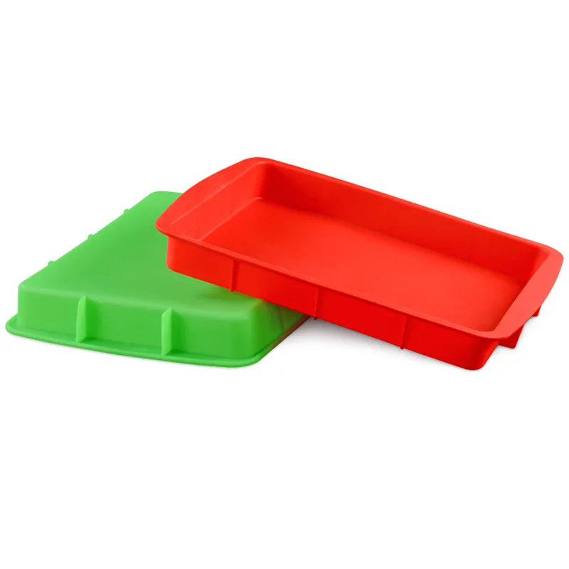 DIY Cake Tools Non-stick Rectangular Silicone Cake Mold Cake Pan Baking Tools For Cakes Heat Resistant Bread Toast Mold