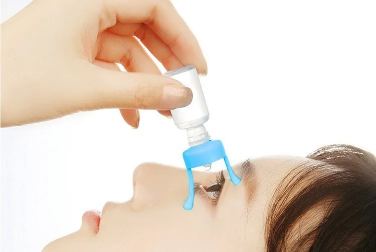 Professional Silicone Eye Drop Bottle Helper Eyedrops Holder Drop Clear Eye Redness Fatigue Relief Eyestrain