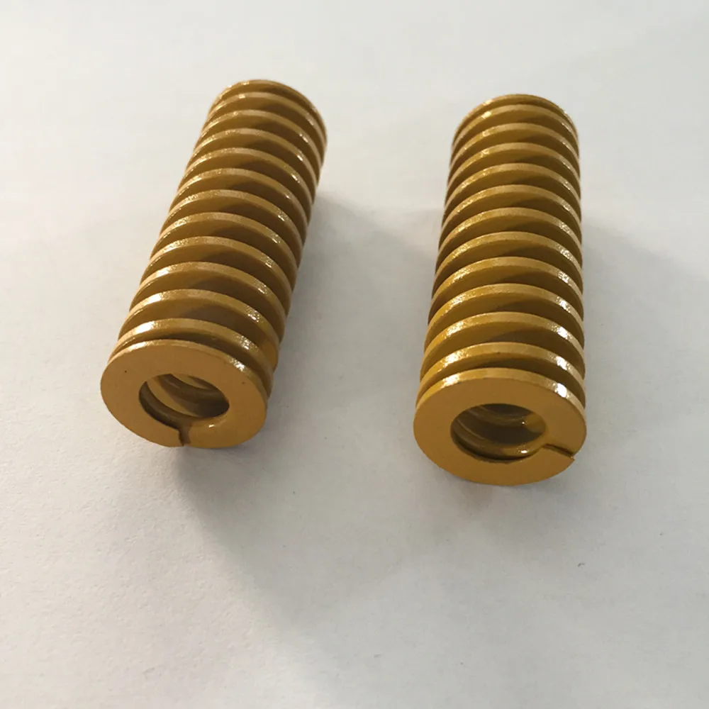 2Pcs 25x12,5x25/35/55/65/80/100/125/ 150/200mm Gelb Kompression Sterben Frühling