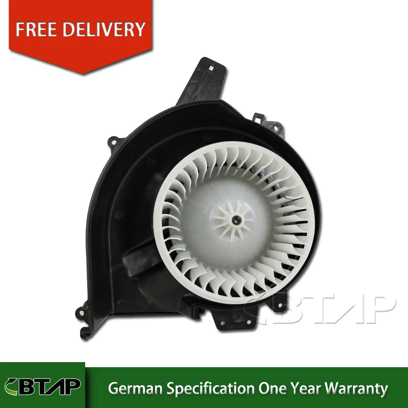 BTAP New HVAC Heater Blower Fan Motor For VW Polo 2003-2010 Audi A1 A2 11- Seat 6R1819015 6Q1819015 Original Equipment Quality