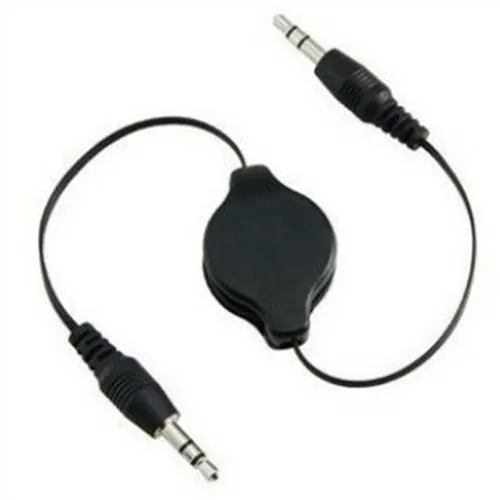 Neue Versenkbare Aux Kabel Stereo Audio Verlängerung 3,5mm Eingang Kabel Stecker-stecker für telefon iphone mp3 mp4 latop pad