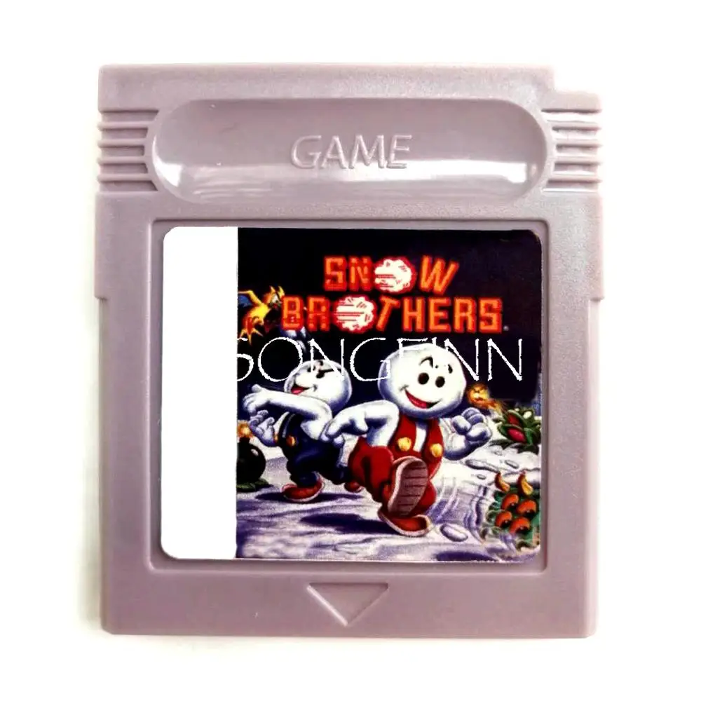 Snow Bros Memory Cartridge for 16 Bit Handheld Video Game Console  Card Accessories