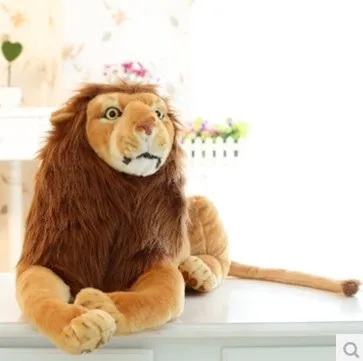 Stuffed  Plush Toy  Simulation Big Lion Doll 60cm Children's Birthday Cartoon Simba the Lion Large Gift High Quality free ship