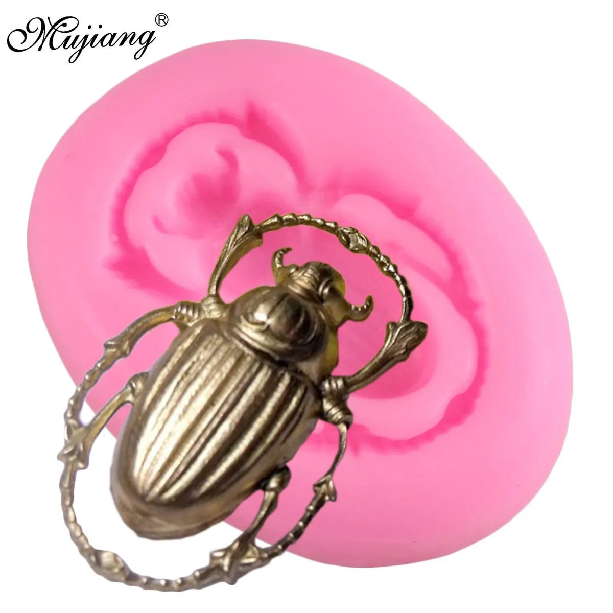 3D Scarab Beetle Cake Silicone Mold Insect Cake Decorating Tool Fondant Chocolate Candy Gumpaste Sugarcraft Cupcake Baking Molds