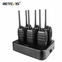 6pcs Retevis RT24 H777S Walkie Talkie PMR 446 Portable Radio VOX Handheld Two Way Radio Transceiver Radio Comunication for Hotel