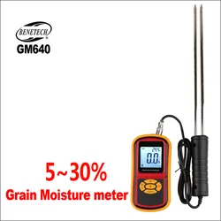 BENETECH Digital Grain Moisture Meter Hygrometer Humidity Measure Range 5%-30% With Backlight Plant Humidity Measuring Device