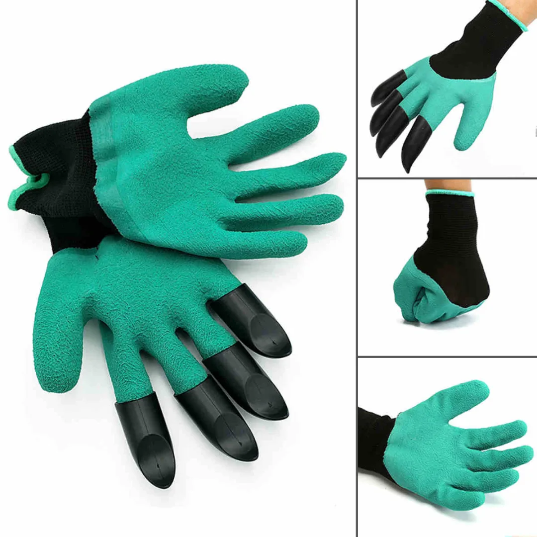 Gardening Gloves Garden Gloves for Digging & Planting with 4 ABS Plastic Claws