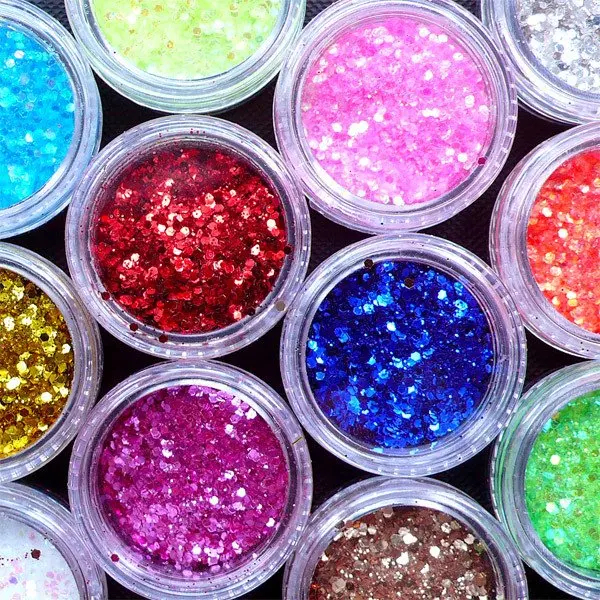 300gram Iridescent Hexagon Glitter in 1mm | Holographic Confetti | Nail Art Sprinkles | Decoden Cabochon DIY | Glitter Roots