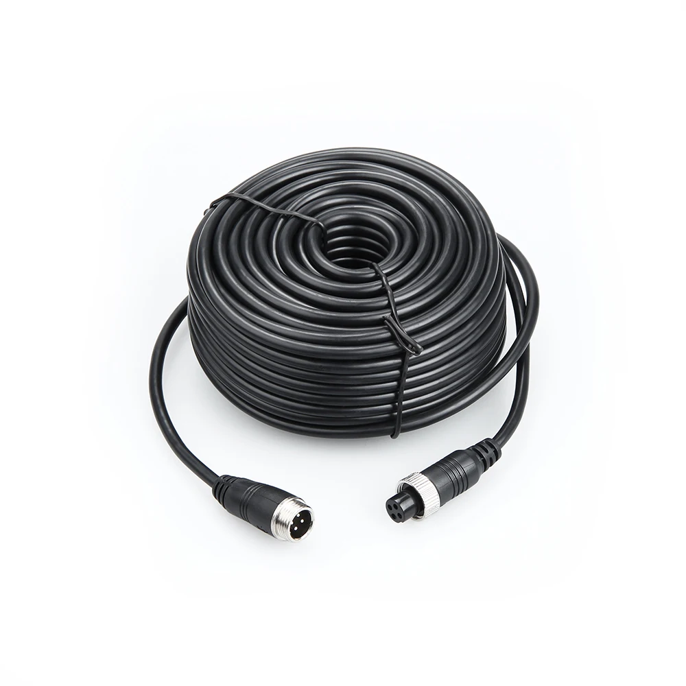 

Free Shipping 5M/10M/15M/20M/25M 4 PIN Aviation Connector Cable Video and Audio Cable,Professional Extend Cable for CCTV Mdvr