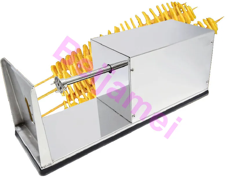 Beijamei comercial batatas fritas cortador de aço inoxidável espiral batata slicer torção batata chips que faz a máquina