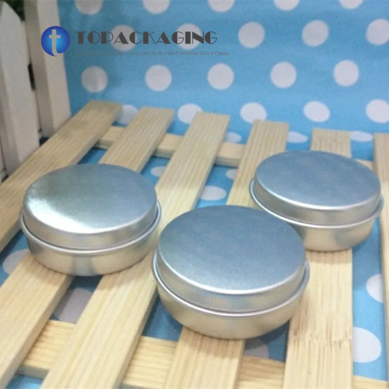 50PCS/LOT,10G Cream Jar,Aluminum Cosmetic Container,Empty Makeup Sub-bottling,Small Hair Wax Canister,Sample Mask Packaging Box