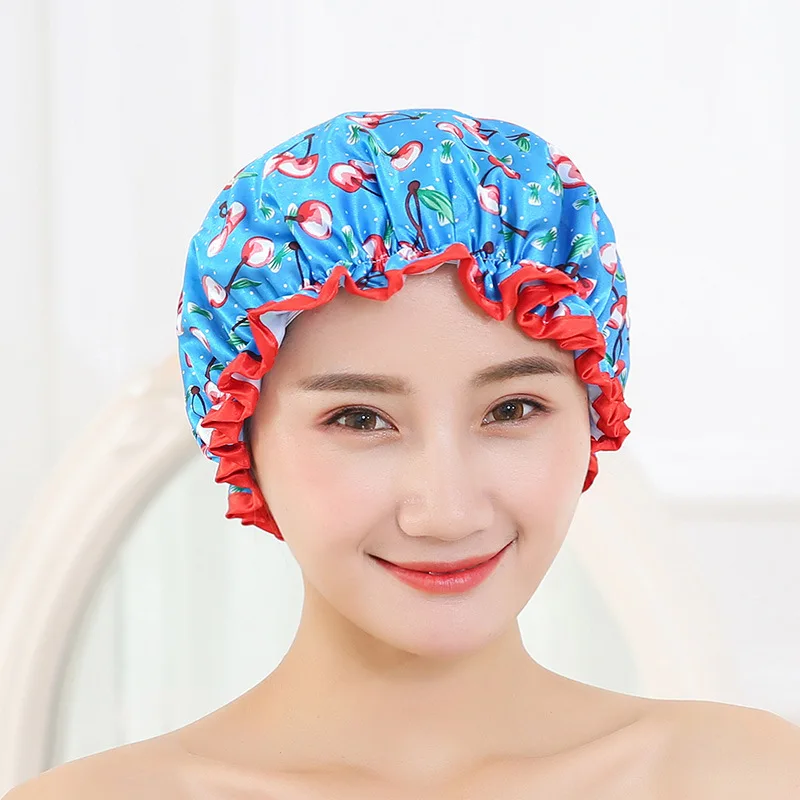 Hot sell 200pcs Women Bathing Caps Colorful Bath Shower Hair Cover Adults Waterproof Bathing Cap