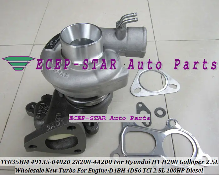 شاحن توربيني TF035 49135-04020 28200-4A200, لسيارات Hyundai H1 H200 Starex Libero Galloper II 2.5L محرك ديزل D4BH 4D56 TCI 100HP