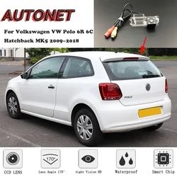 AUTONET Backup Rear View camera For Volkswagen VW Polo 6R 6C Hatchback MK5 2009~2018  /license plate camera/parking Camera