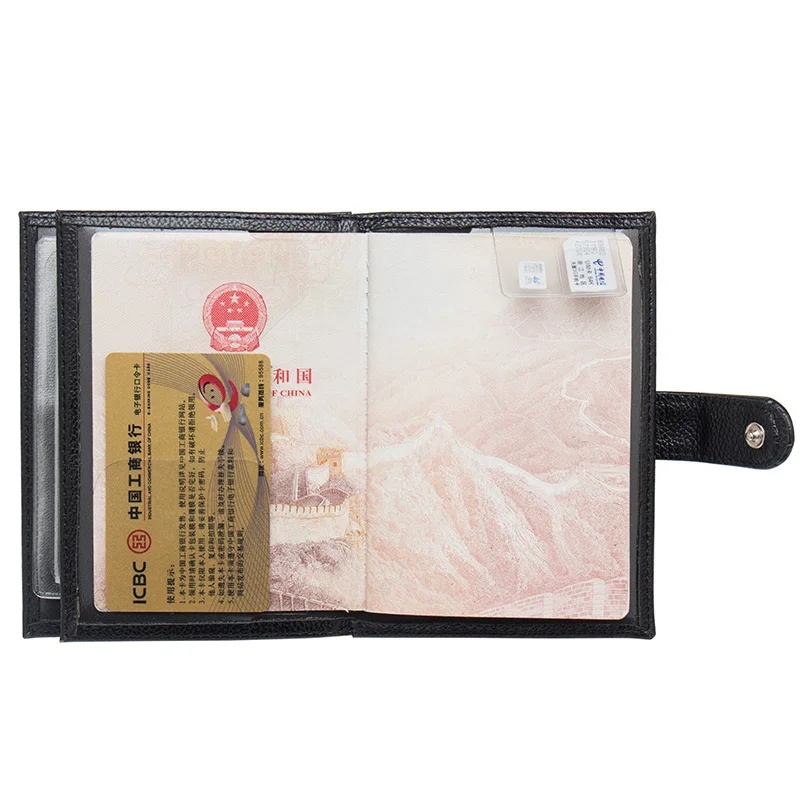 Russian Auto Driver License Bag Litchi buckle with convenient PU Leather on Cover for Car Driving Documents Card Credit Holder