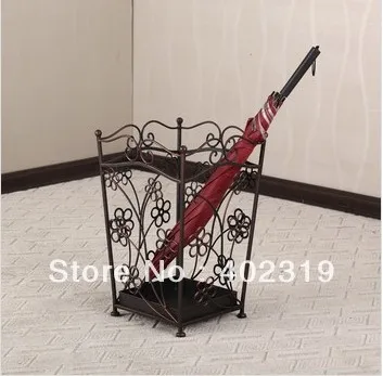 Professional selling umbrella stand/rack,wrought iron,metal,europe new style,for umbrella storage,free shipping by Ems