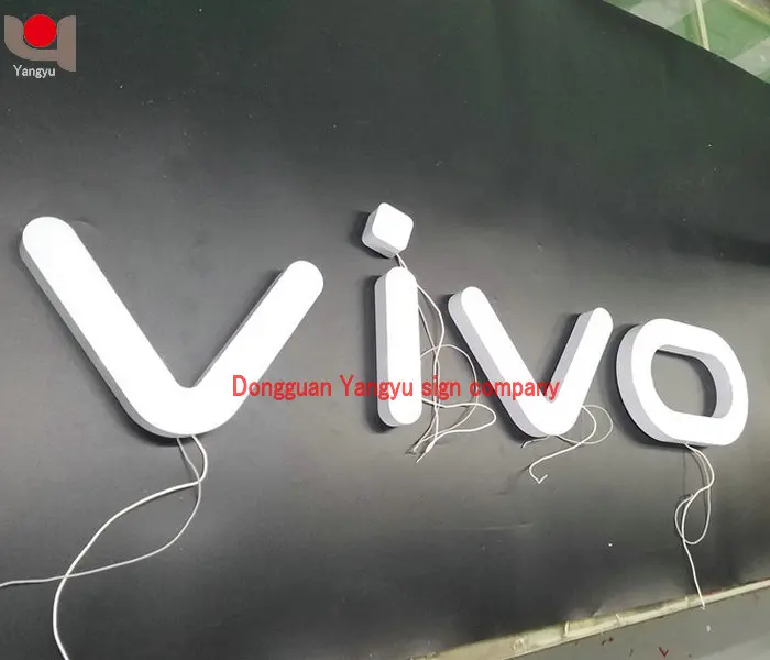 Oppo e vivo sinal de canal led loja de celular
