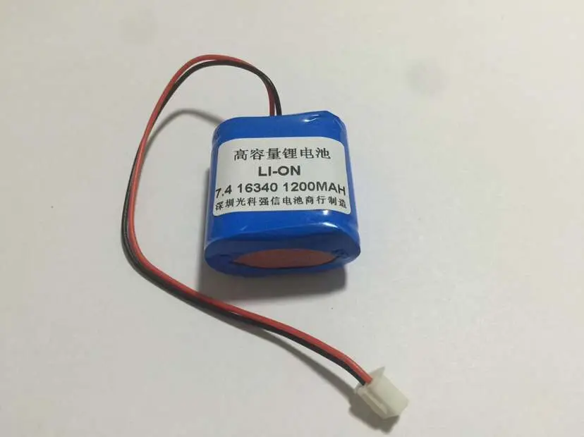 جديد حقيقي 7.4 فولت بطارية ليثيوم بوليمر بطارية قابلة للشحن 16340 1200MAH لوحة دوائر كهربائية اثنين من سلسلة المعدات