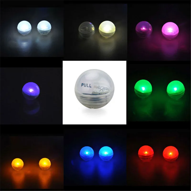 

(120pcs/lot) Floating Mini Waterproof LED Light Ball 2CM Round Magical LED Berries, LED Balloon Light Swimming Pool Lighting