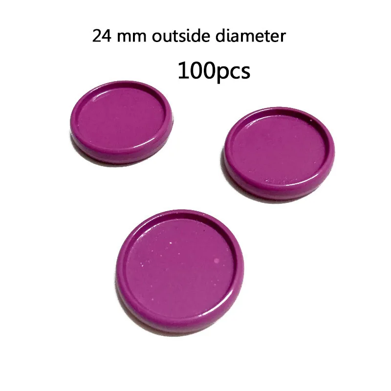100Pcs Bunte Lose Buch Bindung Disc Schwarz Kunststoff Runde Schnalle Circa Rolle Pilz Buch Bindung Disc Runde Büro Liefert