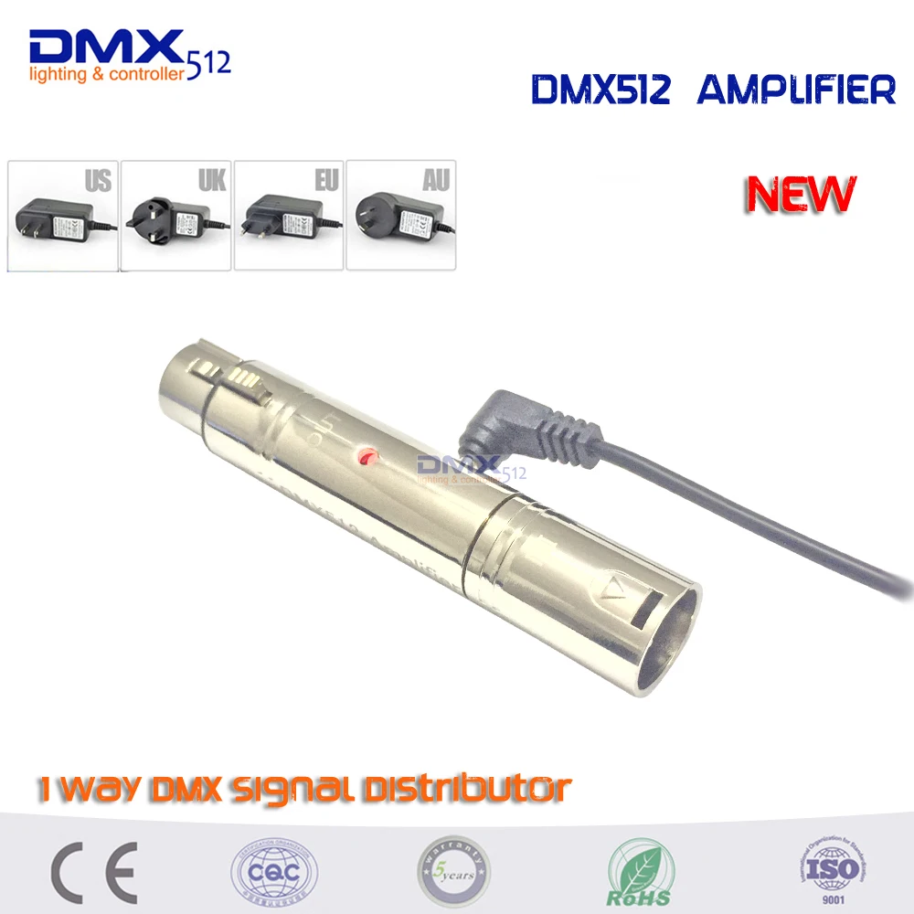 Free shipping Brand New High Quality DMX Amplifier Controller DC5V Input DMX Signal Output 1CH 1 Channel Signal