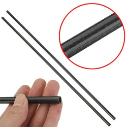 DWZ   2pcs OD 8mm ID 6mm Length 500mm 3k Roll Wrapped Carbon Fiber Tube Carbon Pipe
