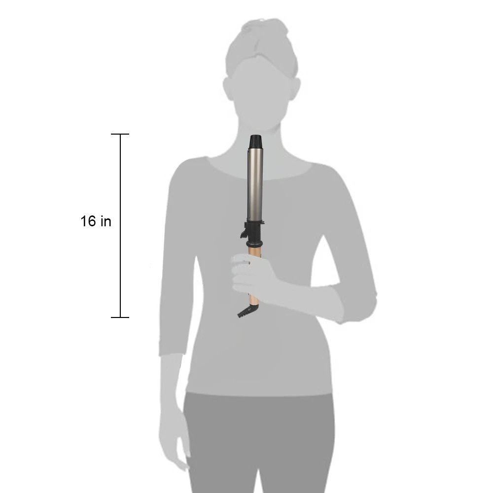 Diameter Maat Stijlen Professionele Nano Titanium Haarkruller met LED Digitale Zwart + Goud Kleur Automatische Roterende Krultang