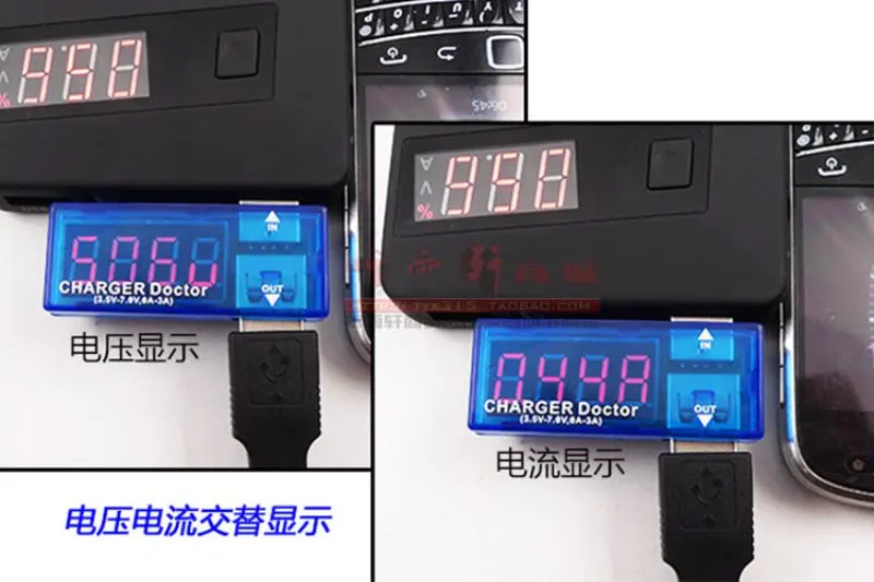 Digital Display Hot Mini USB Power Current Voltage Meter Tester Portable Mini Current and Voltage Detector Charger Doctor