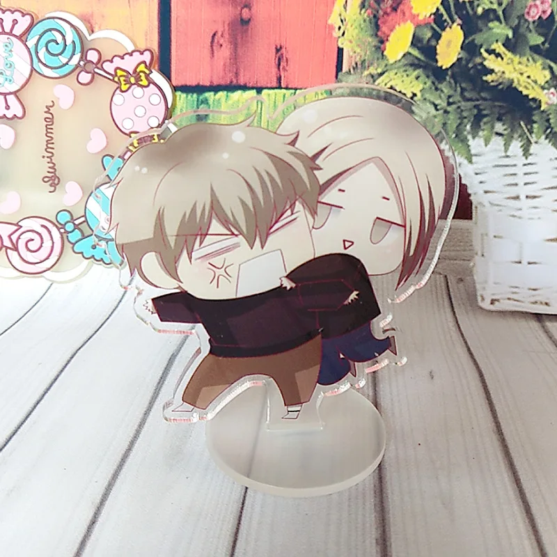 New Old Xian 19 Days Mini Figurines Acrylic Stands Mo Guanshan, He Tian Manga Characters Model Plate Holder Cosplay Gift