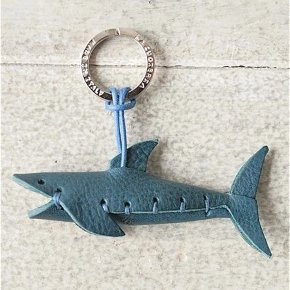 DIY leather craft die cutting shark dog key ring hanging decoration Die cutting knife mould set hand punch tool with stitch